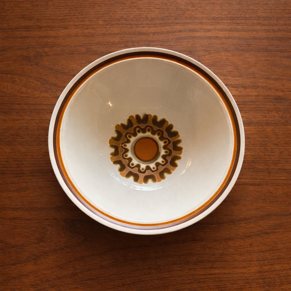 Vintage Haniwa Stone MCM Aztec Serving Bowl | Mid Century Retro